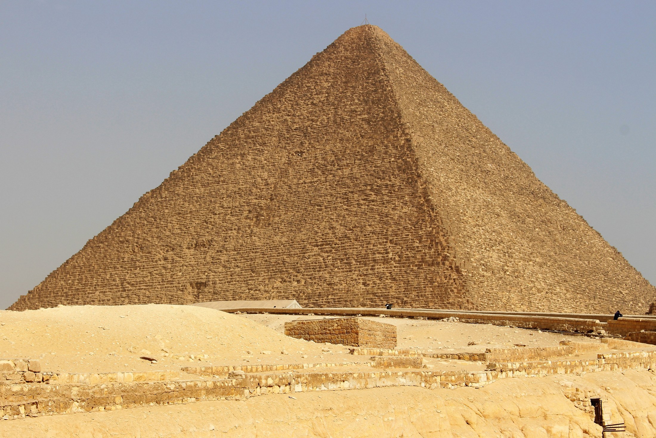 De Grote Piramide van farao Khufu bij Gizeh in Egypte